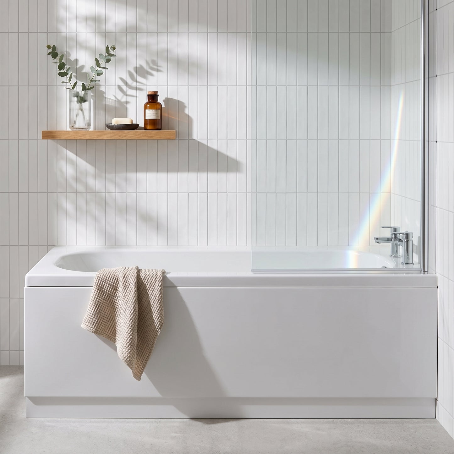 1500 x 700mm Steel Bath, 2TH