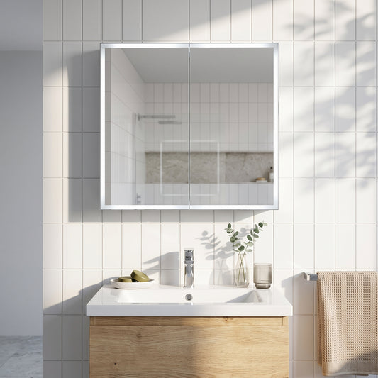 Fairford Mia Double Door Mirror Cabinet - 600mm X 700mm