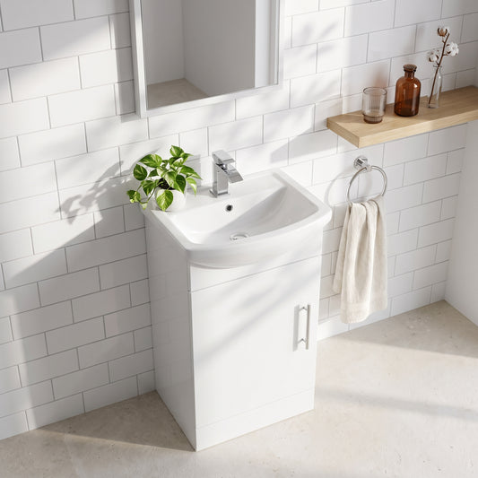 Fairford Opto 420mm Cabinet and Basin - 290mm Deep