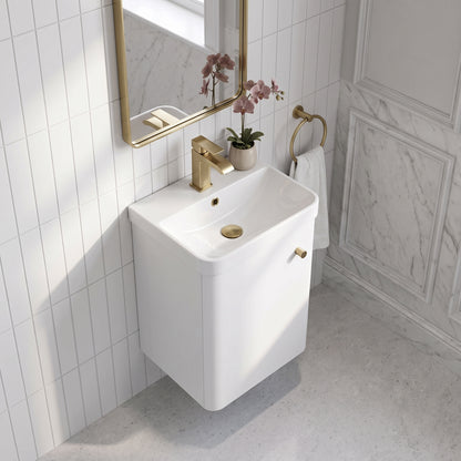 Fairford Crayo 400mm Gloss White Wall Hung Vanity Unit