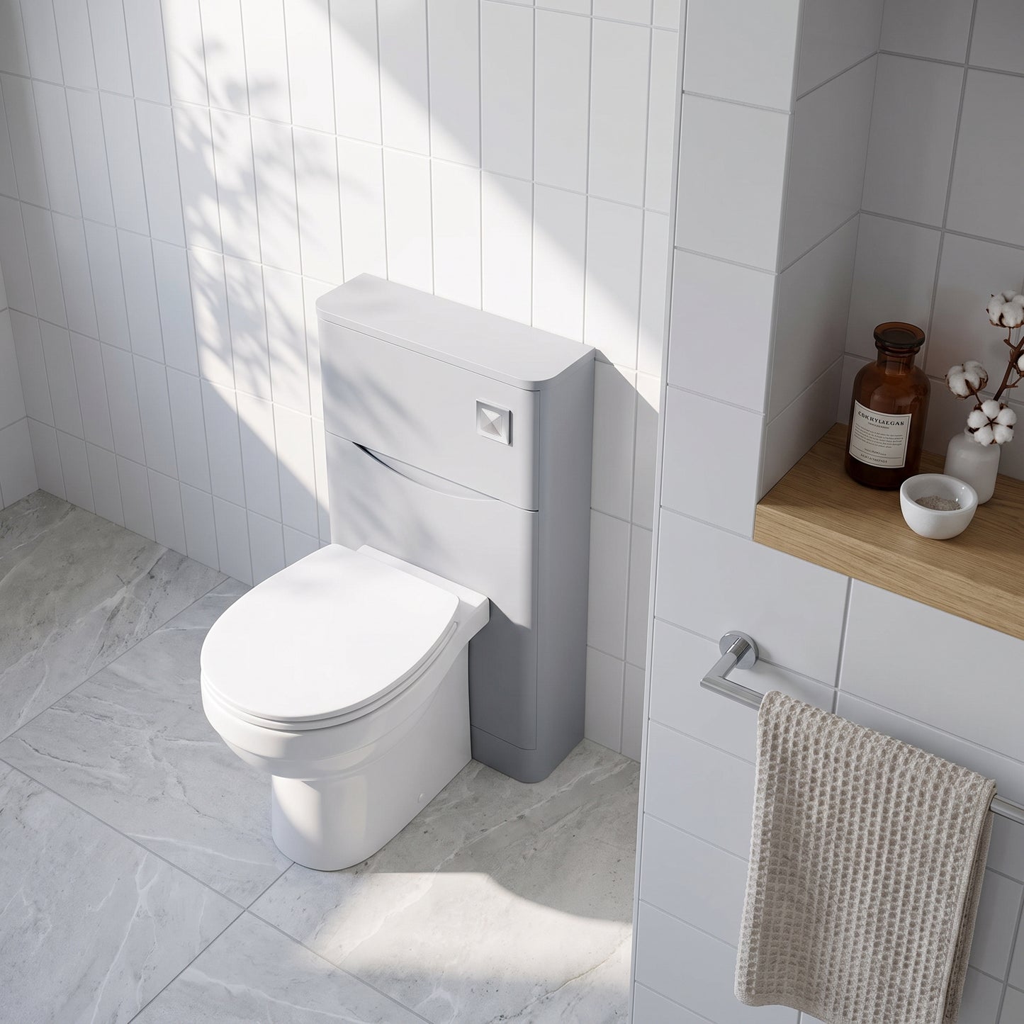 Fairford Eclipse 550mm Satin Grey WC Unit