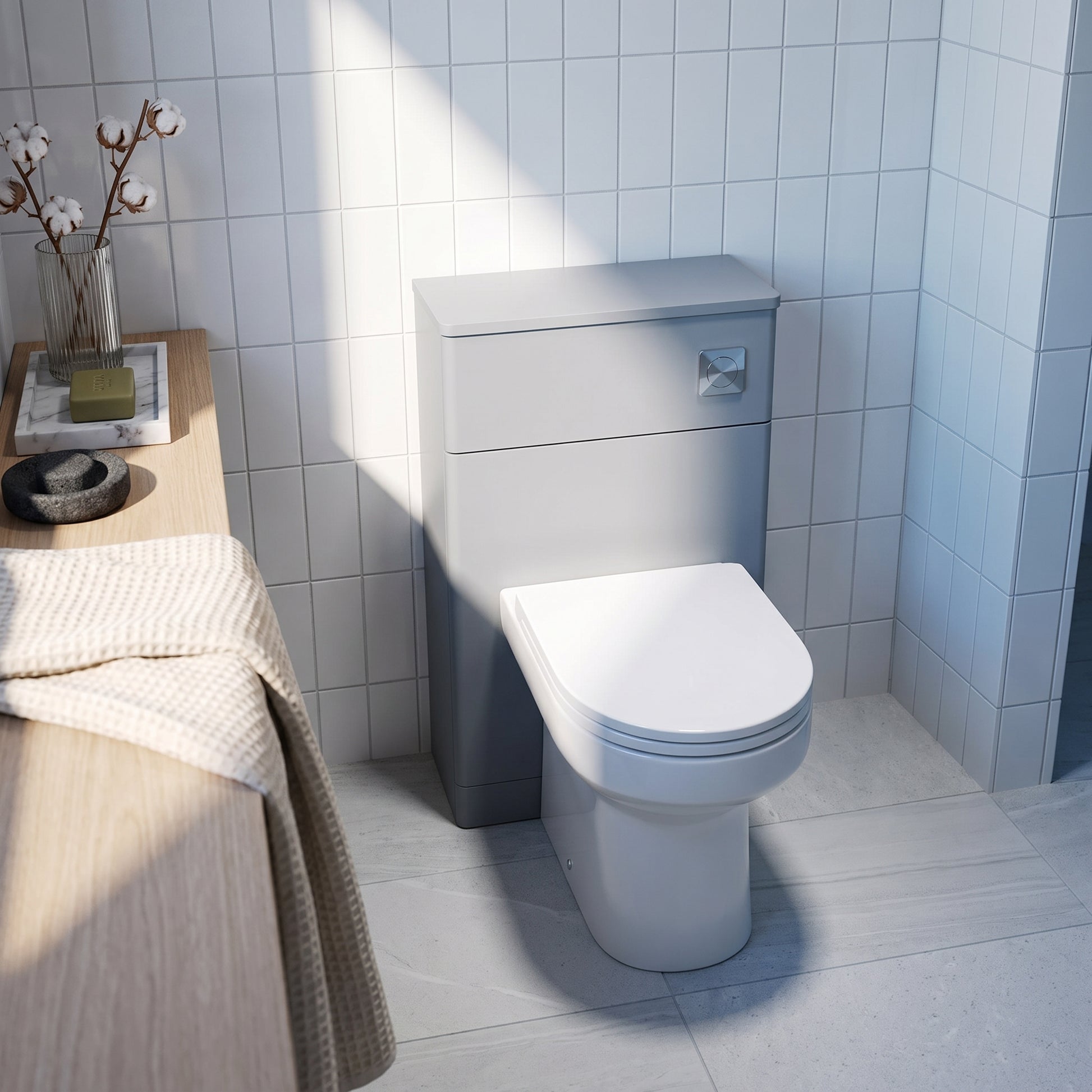 Fairford Laurel 500mm Satin Grey WC Unit