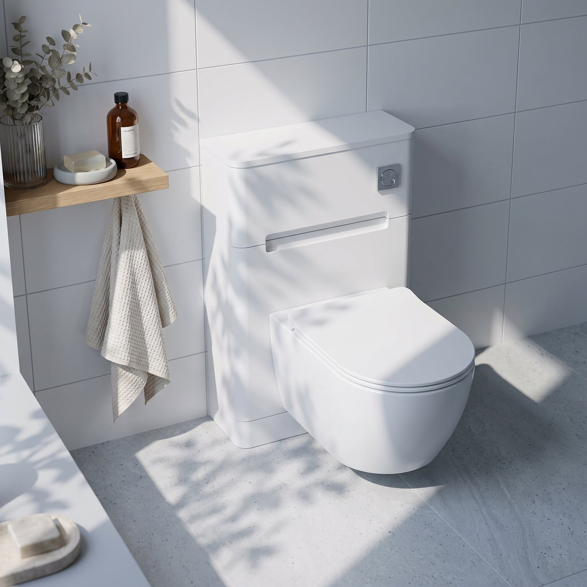 Fairford Rox 550mm Satin White WC Unit