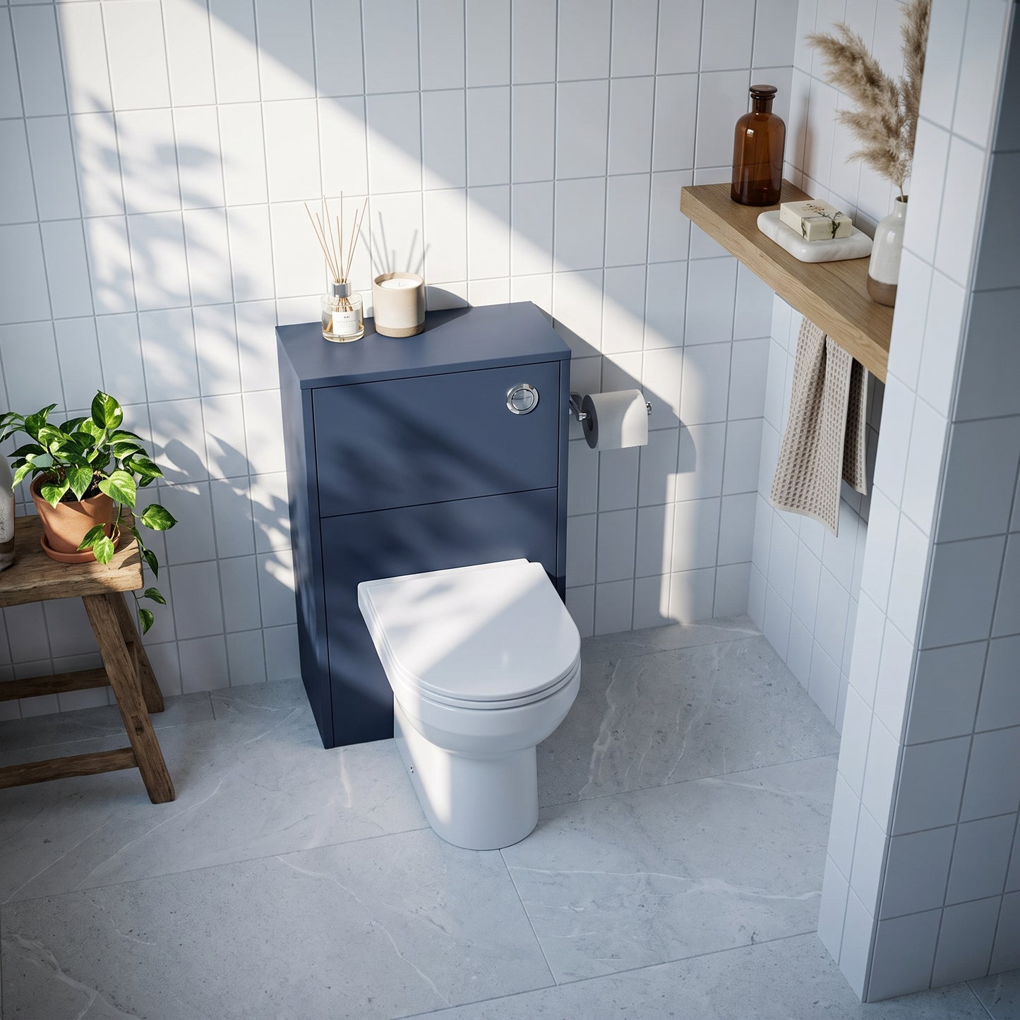 Fairford Anika 500mm Matt Blue WC Unit