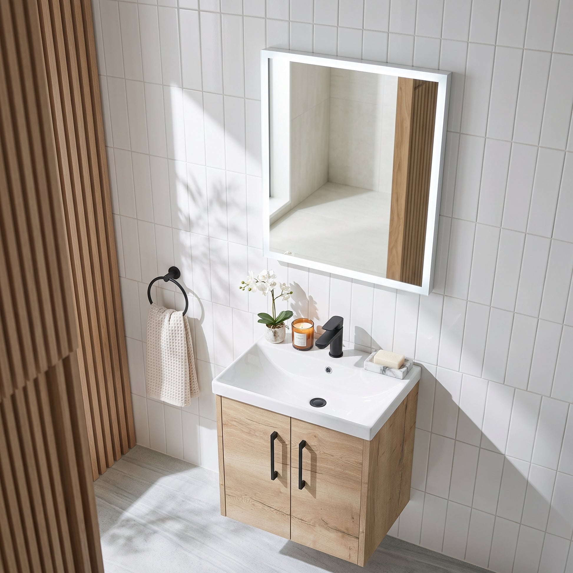 Fairford Mosca Led Mirror With Demister Pad And Shaver Socket And Bluetooth - 500mm X 700mm