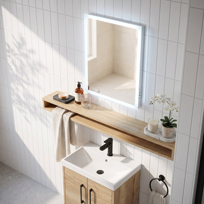 Fairford Mosca Led Mirror With Demister Pad And Shaver Socket - 500mm X700mm
