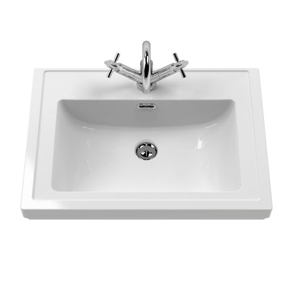 Fairford Juliette 600mm Fern Green 1 Tap Hole Floorstanding Vanity Unit
