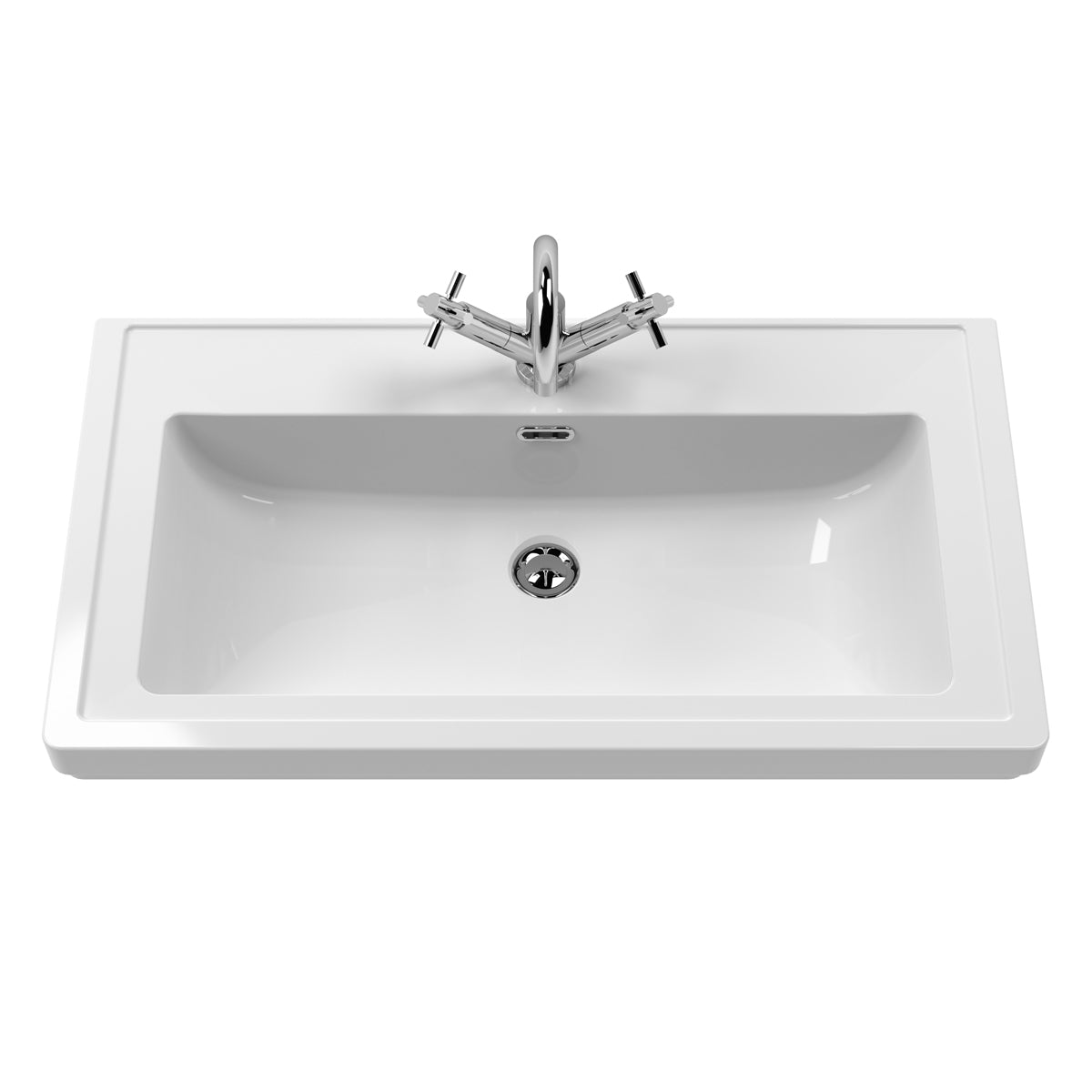 Fairford Juliette 800mm Cool Grey 1 Tap Hole Floorstanding Vanity Unit