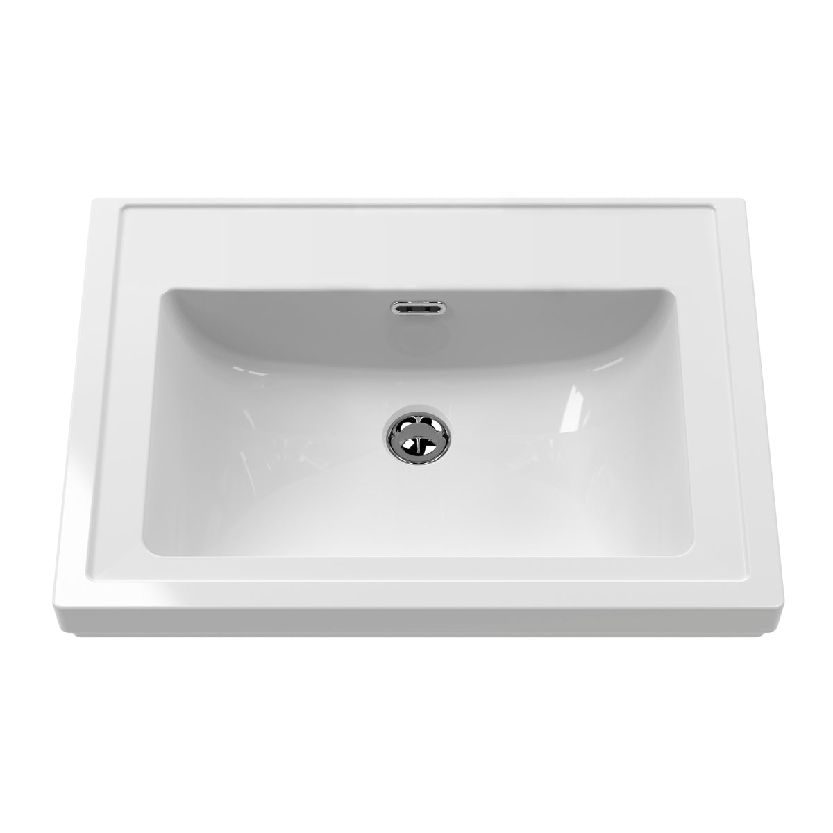 Fairford Juliette 600mm Fern Green 0 Tap Hole Floorstanding Vanity Unit