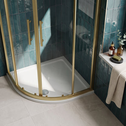 Fairford 1200 x 900mm Antislip RH Offset Quadrant Shower Tray