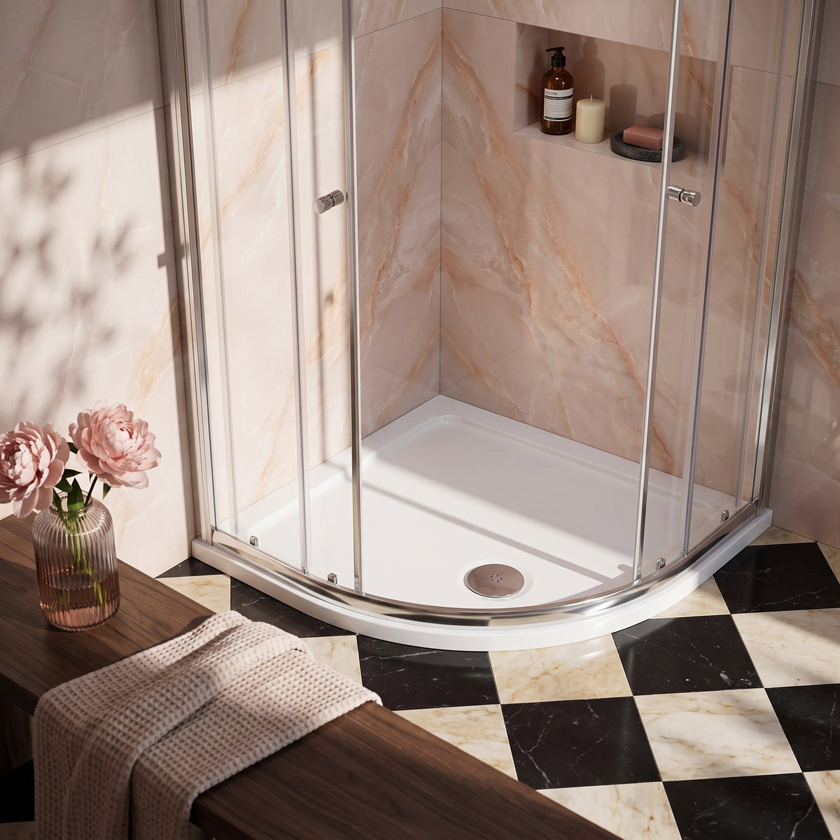 Fairford 900 x 900mm Quadrant Shower Tray