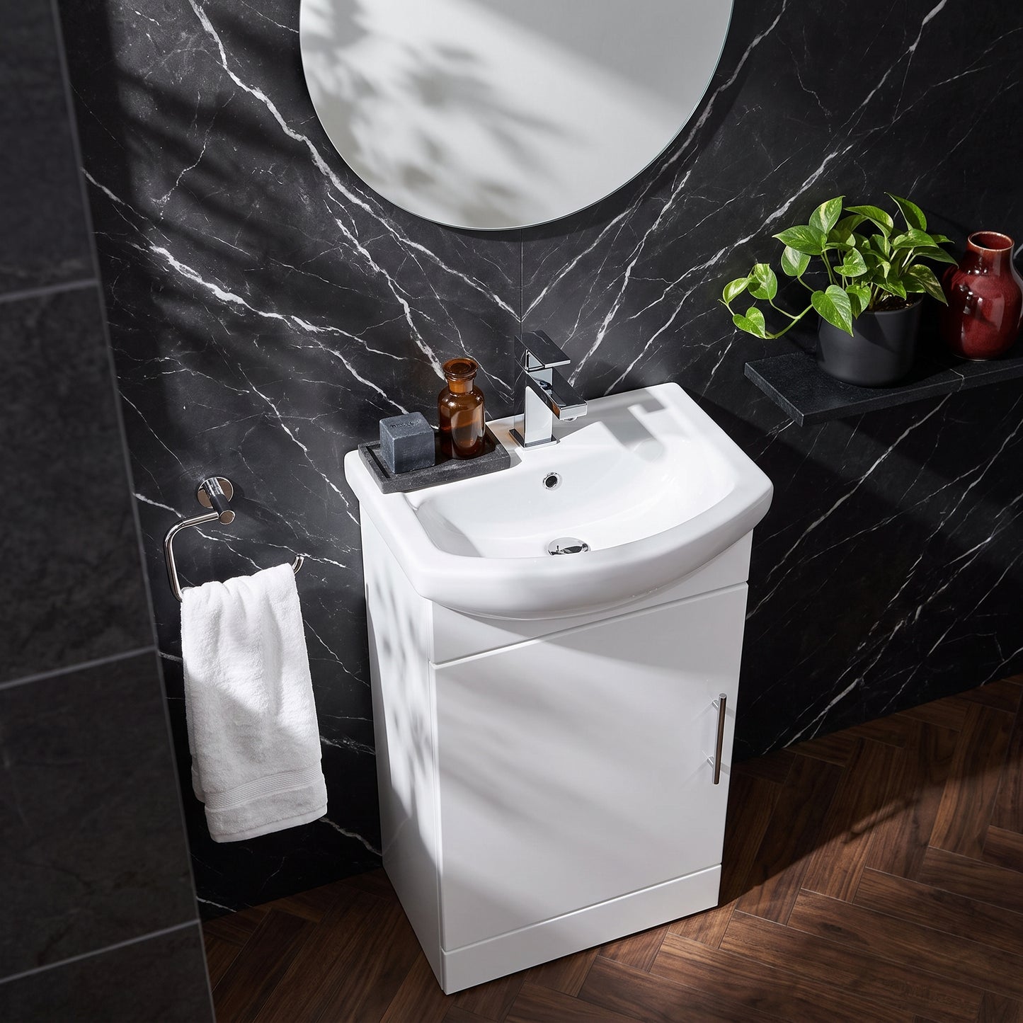 Fairford Opto 420mm Cabinet and Basin - 290mm Deep