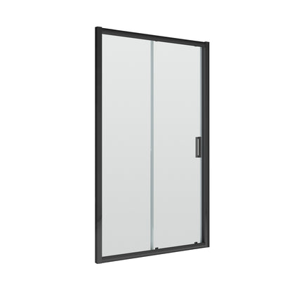 Fairford 6mm, 1200mm Matt Black Sliding Shower Door