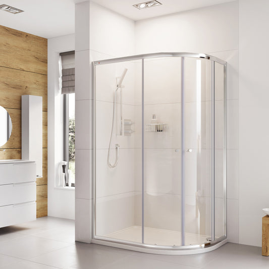 Fairford Pro 6mm, 1200mm x 800mm Offset Quadrant Shower Enclosure