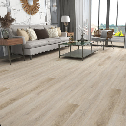 Rivato White Oak 1220 x 183mm Solidcore Waterproof Click Flooring Planks (Pack of 8) - 1.79m Per Pack