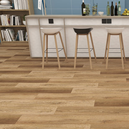 Rivato Country Oak 1220 x 183mm Solidcore Waterproof Click Flooring Planks (Pack of 8) - 1.79m Per Pack