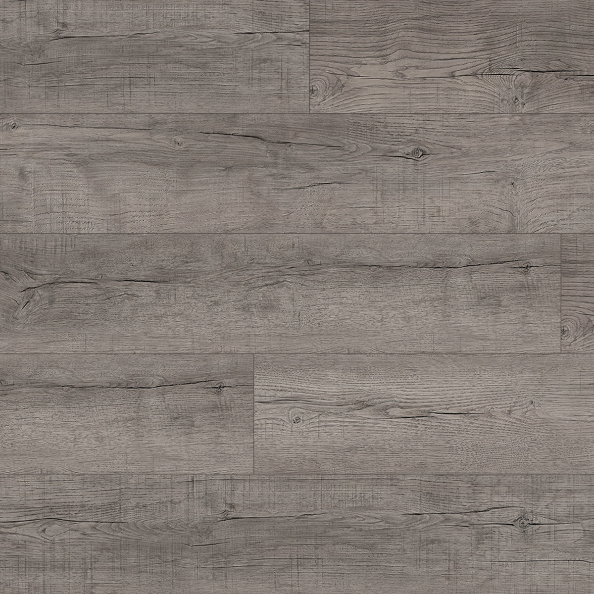 Rivato Grey Oak 1220 x 183mm Solidcore Waterproof Click Flooring Planks (Pack of 8) - 1.79m Per Pack