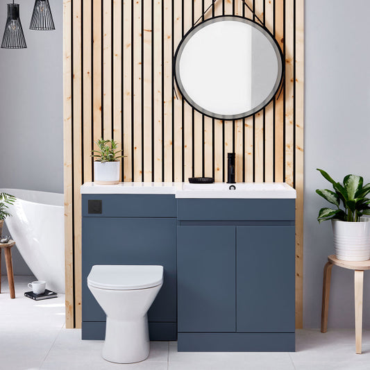 Fairford Resonance 600mm Blue Floorstanding Vanity Unit