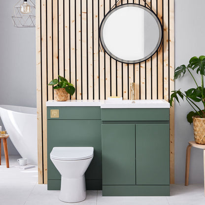 Fairford Resonance 600mm Green Floorstanding Vanity Unit