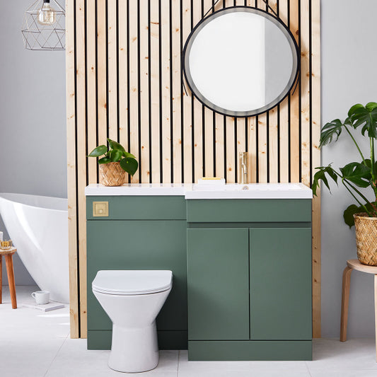 Fairford Resonance 600mm Green Floorstanding Vanity Unit