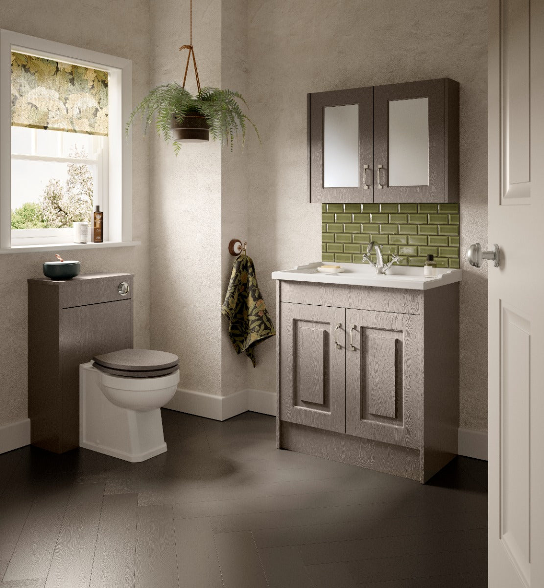 Fairford Leith 600mm Soft Grey Floor Standing Vanity Unit