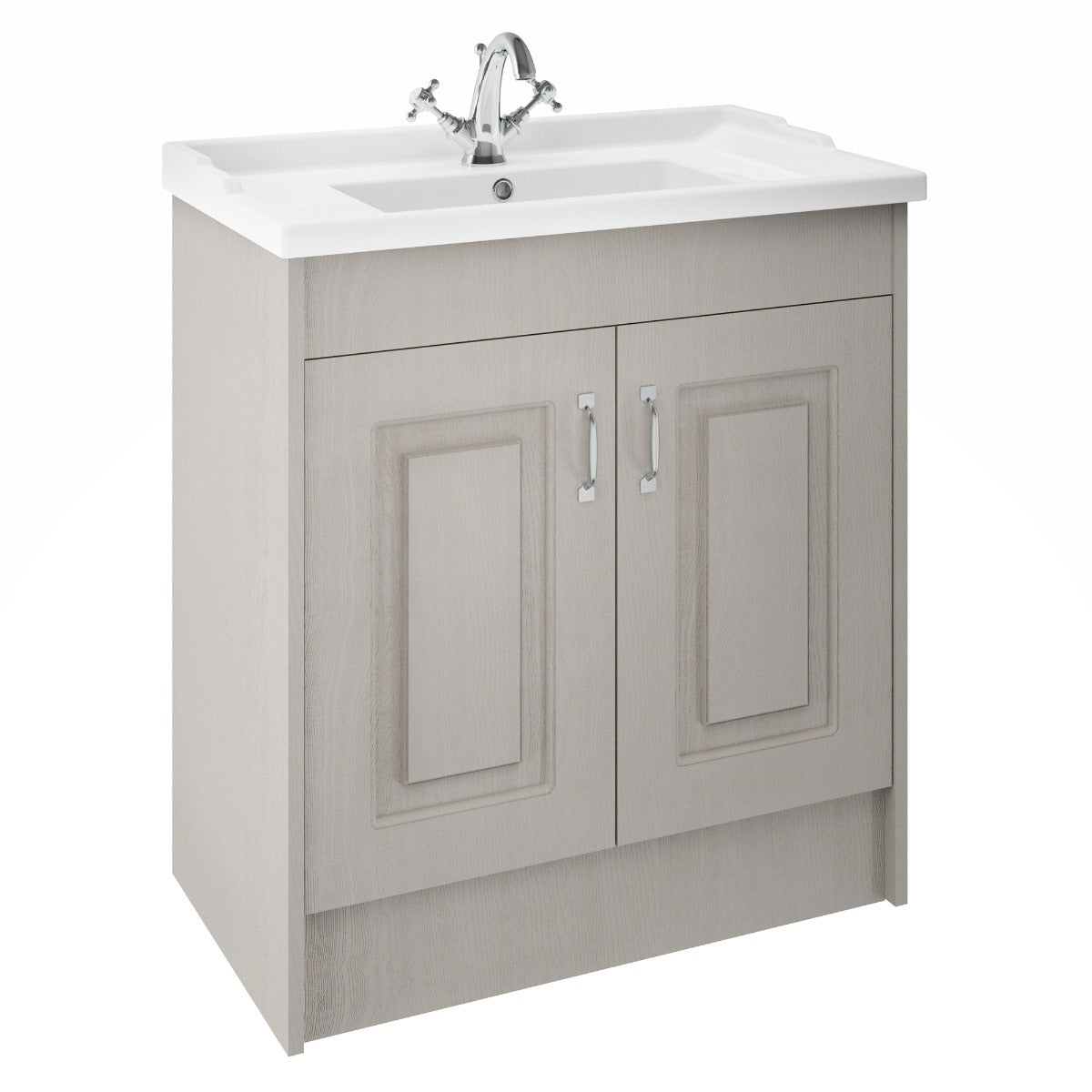 Fairford Leith 800mm Soft Grey Floor Standing Vanity Unit