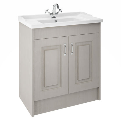 Fairford Leith 800mm Soft Grey Floor Standing Vanity Unit