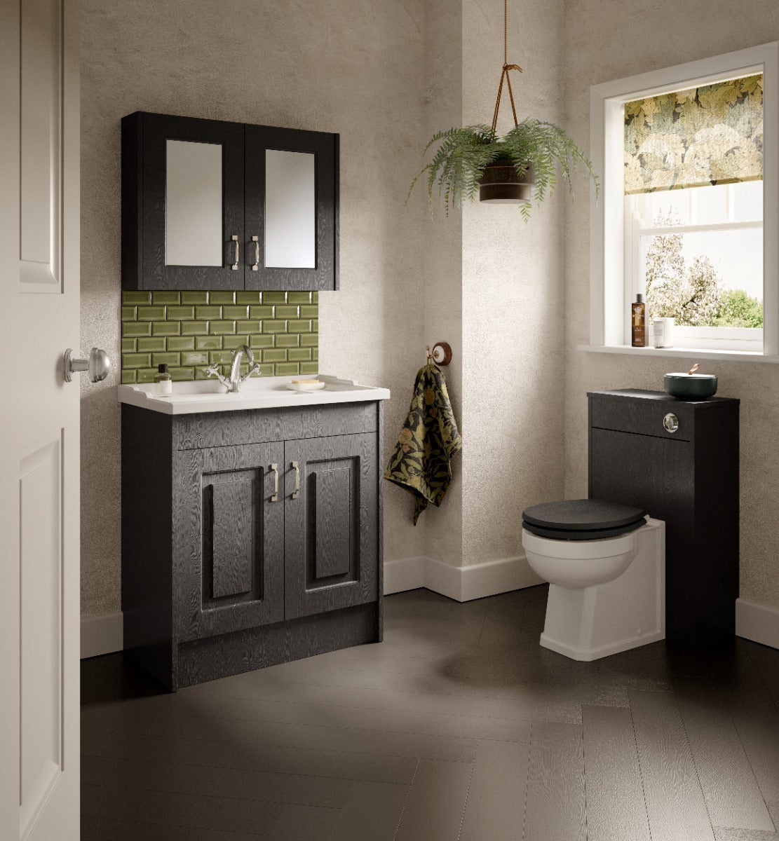 Fairford Leith 600mm Dark Grey Floor Standing Vanity Unit