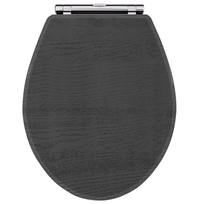 Fairford Round Soft Close Toilet Seat, Dark Grey