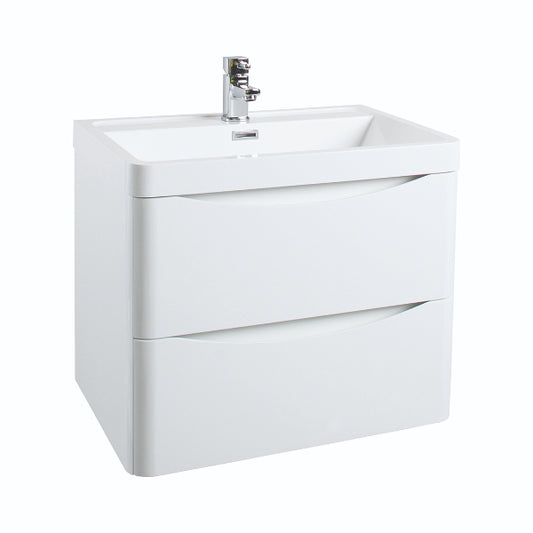 Fairford Carnaby 600mm Gloss White Wall Hung Vanity Unit