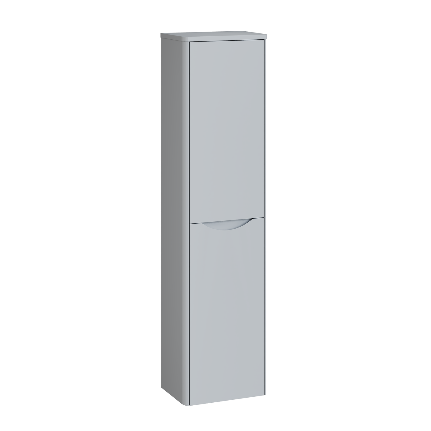 Fairford Eclipse 350mm Satin Grey Tall Storage Unit