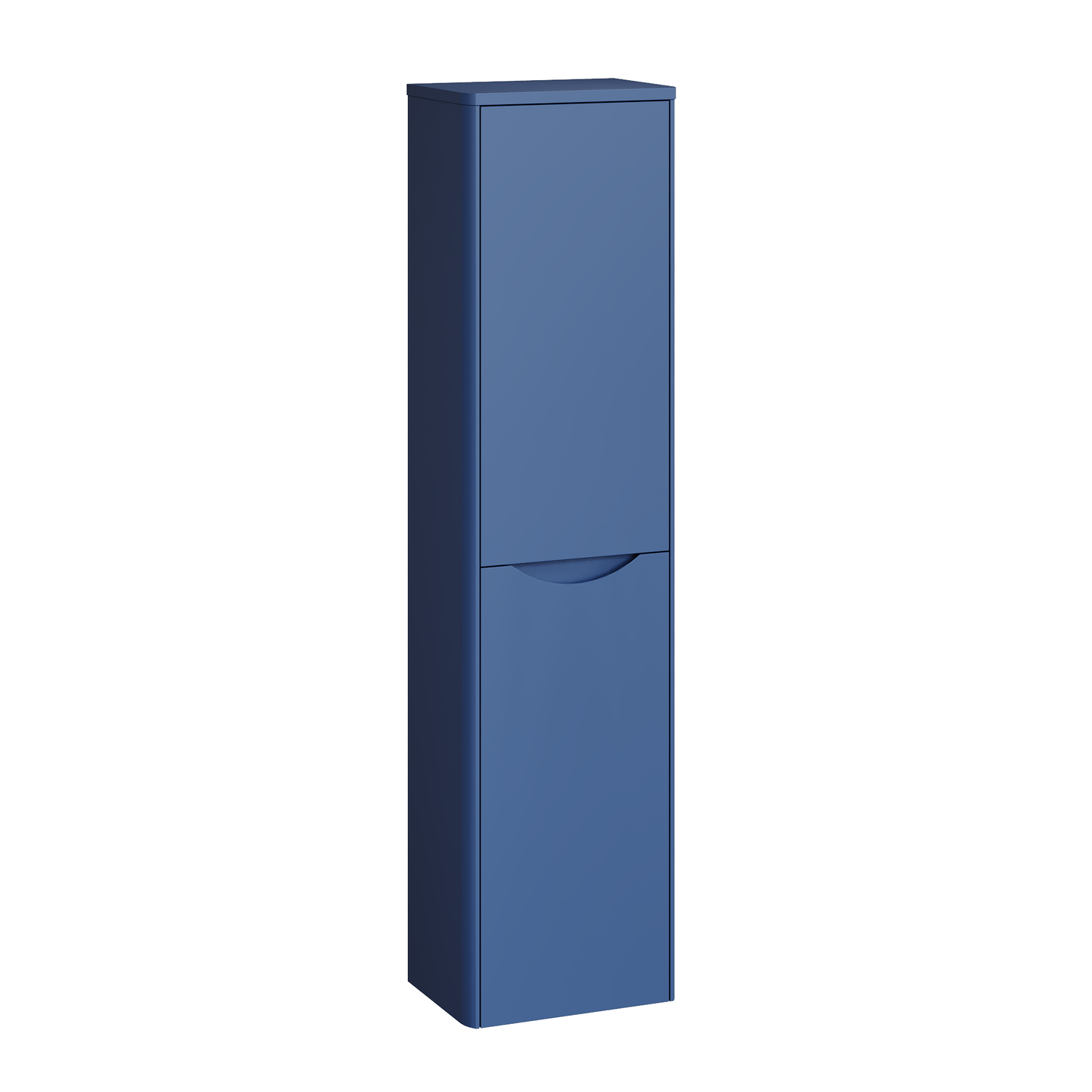 Fairford Eclipse 350mm Satin Blue Tall Storage Unit