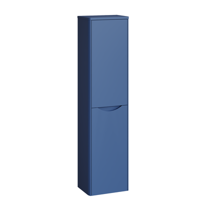 Fairford Eclipse 350mm Satin Blue Tall Storage Unit