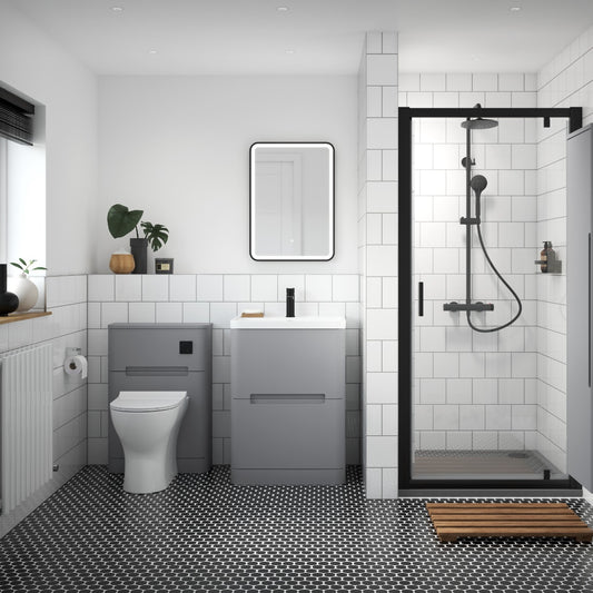 Fairford Rox 600mm Satin Grey Floorstanding Vanity Unit