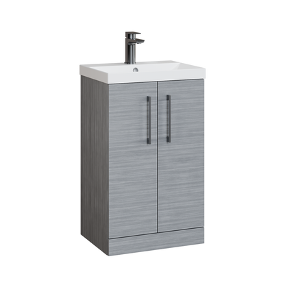 Fairford Aspri 2 500mm Anthracite Floor Standing Vanity Unit
