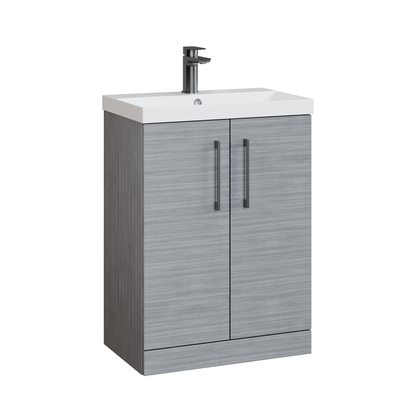 Fairford Aspri 2 600mm Anthracite Floor Standing Vanity Unit