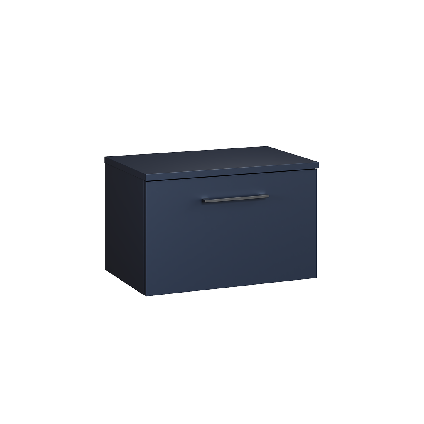 Fairford Aspri 600mm Midnight Blue 1-Drawer Wall Hung Vanity