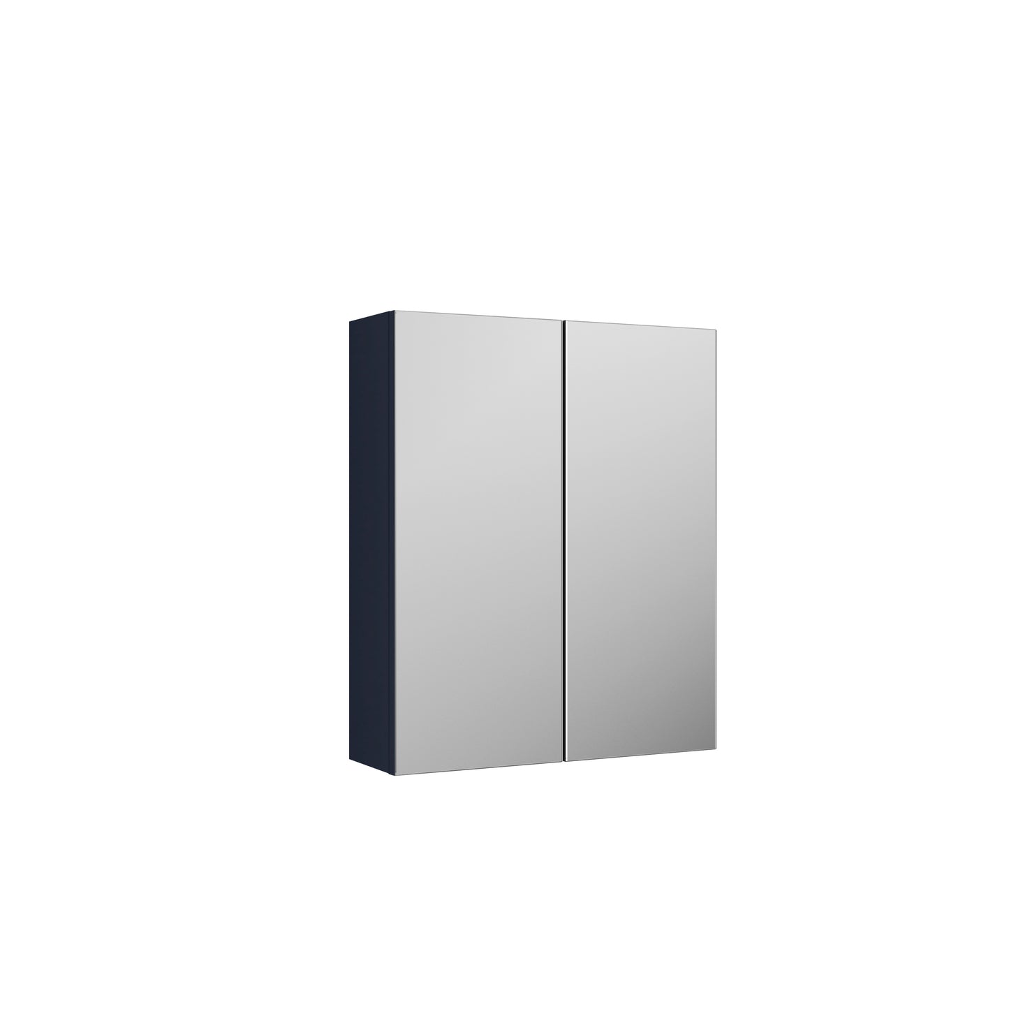 Fairford Aspri 600mm Midnight Blue 2-Door Mirror Cabinet