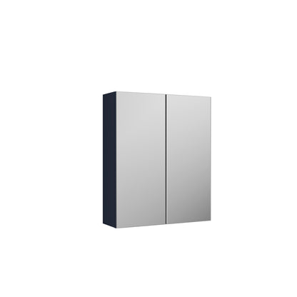 Fairford Aspri 600mm Midnight Blue 2-Door Mirror Cabinet