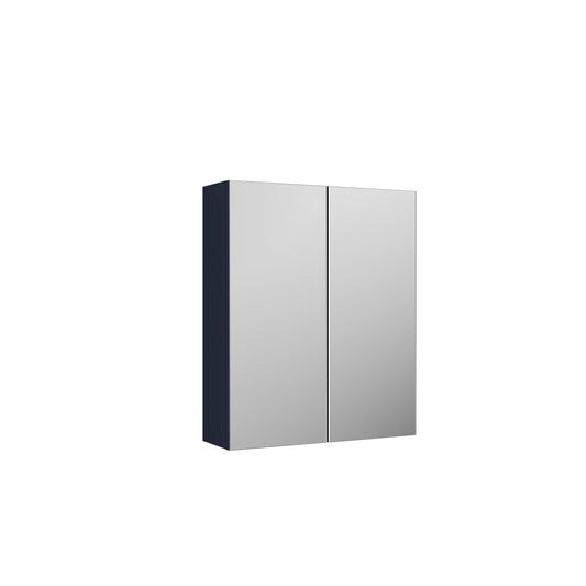 Fairford Aspri 600mm Midnight Blue 2-Door Mirror Cabinet