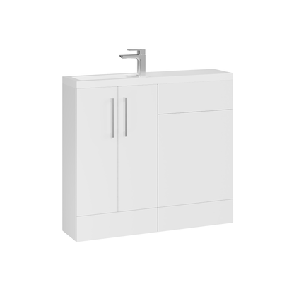 Fairford Union Gloss White 1000mm Slimline Combination Pack