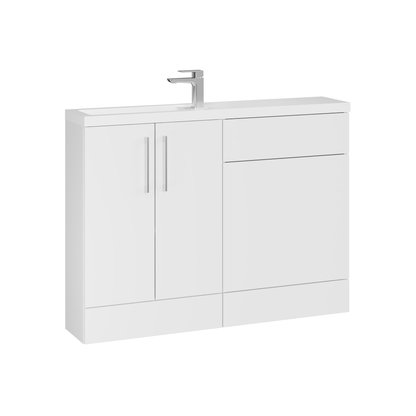 Fairford Union Gloss White 1200mm Slimline Combination Pack