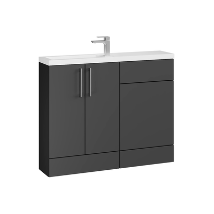 Fairford Union Gloss Grey 1100mm Slimline Combination Pack