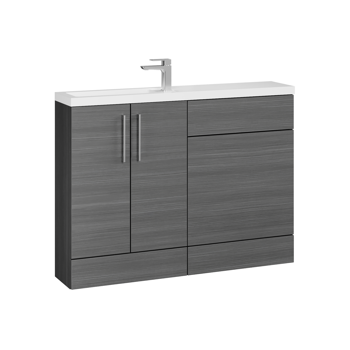 Fairford Union Anthracite Woodgrain 1200mm Slimline Combination Pack