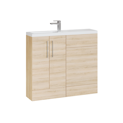 Fairford Union Light Oak 1000mm Slimline Combination Pack
