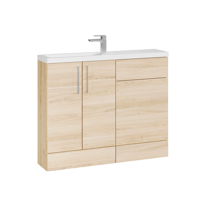 Fairford Union Light Oak 1100mm Slimline Combination Pack