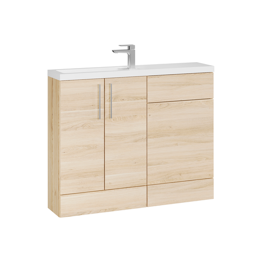 Fairford Union Light Oak 1100mm Slimline Combination Pack