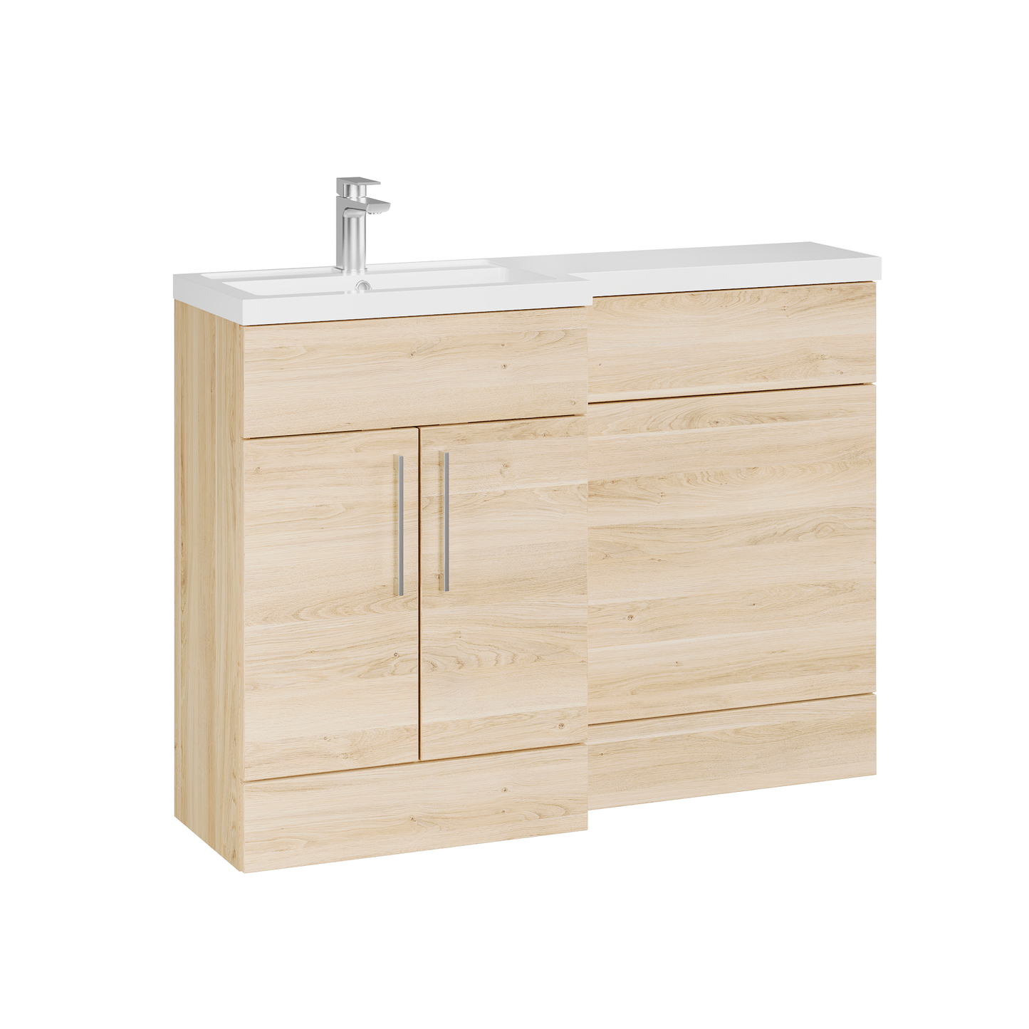 Fairford Union Light Oak 1200mm L Shape Left Hand Combination Pack