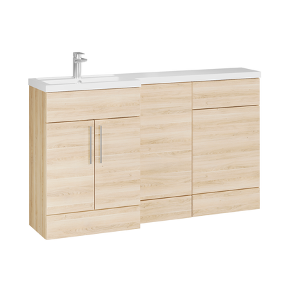 Fairford Union Light Oak 1500mm L Shape Left Hand Combination Pack