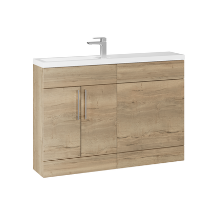 Fairford Union Style Slab Dark Oak 1200mm Slimline Combination Pack